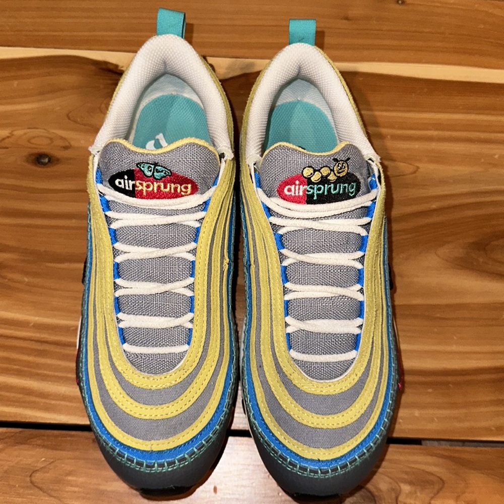 Nike Air Max 97 SE Air Sprung gray/yellow women’s size 7.5 men’s size 6 - Picture 6 of 10